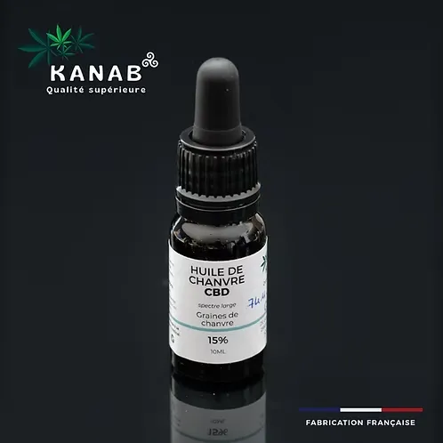Huile CBD Graines de chanvre 15%