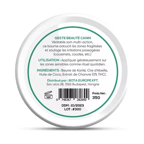 Baume CBD pour Chien