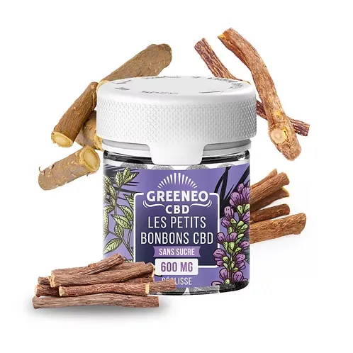 Pastilles CBD sans sucre Réglisse