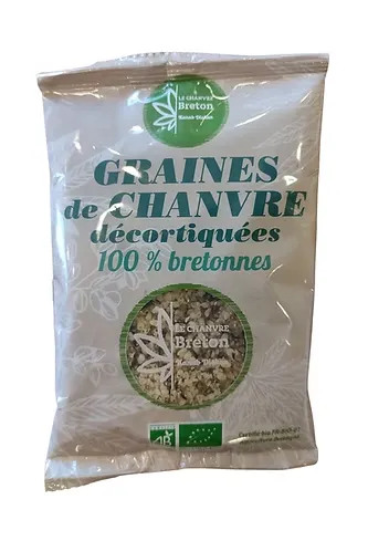 GRAINES DE CHANVRE DECORTIQUEES BIO ET LOCALE