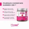Gummies au CBD framboise