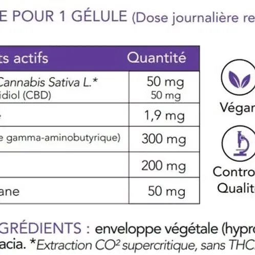 Gélules sommeil cbd