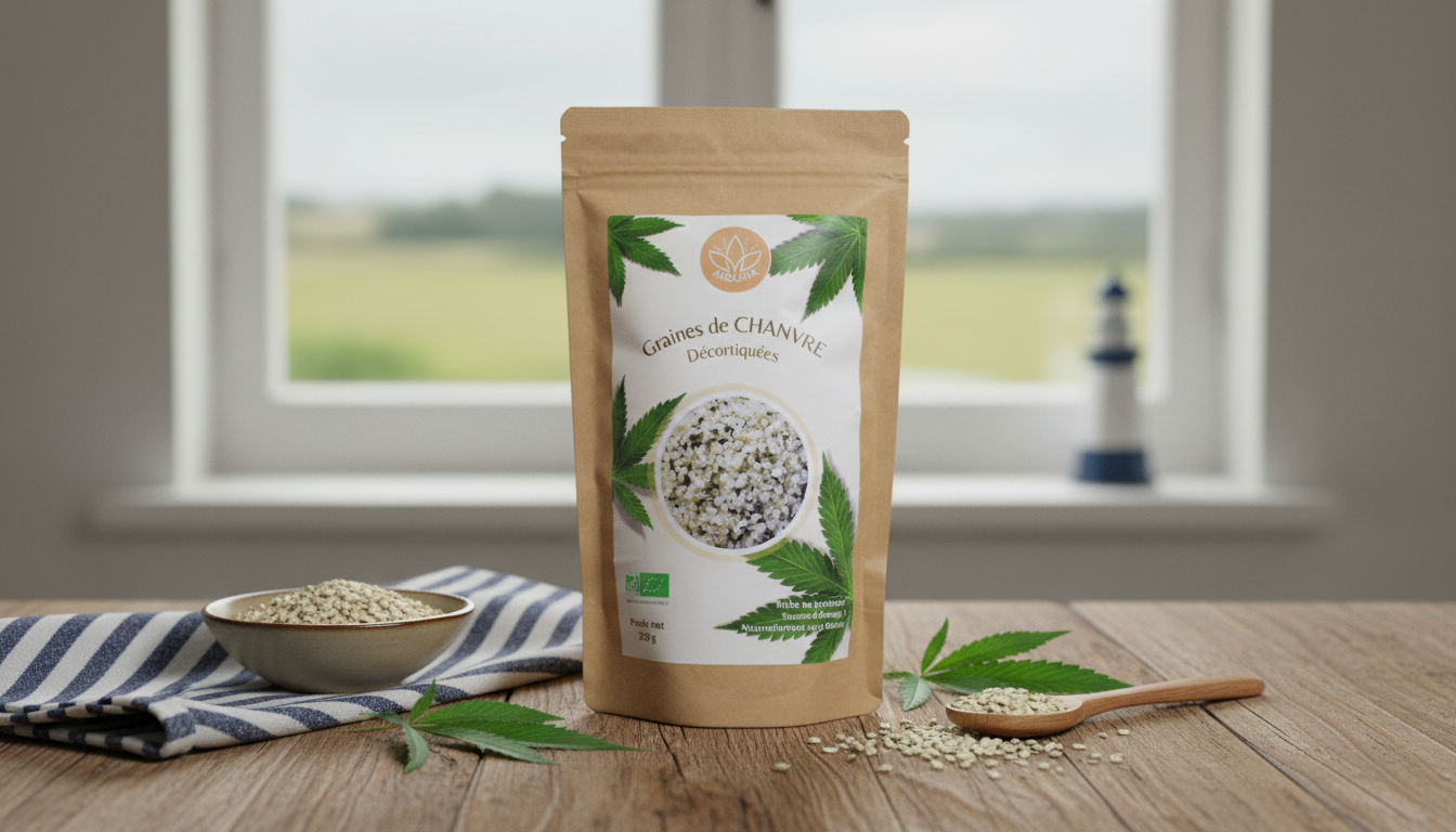 GRAINES DE CHANVRE DECORTIQUEES BIO ET LOCALE
