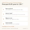 Pourquoi les feuilles RAW KS Slim sont adaptées au CBD : non blanchi, 14 g/m², filigrane, gomme naturelle