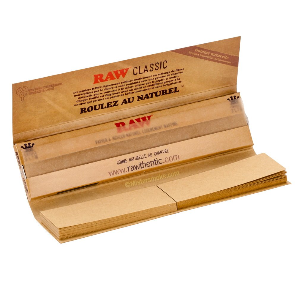 feuilles raw avec cartons intérieur Raw + Cartons