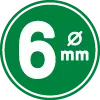 6mm extra slim conique