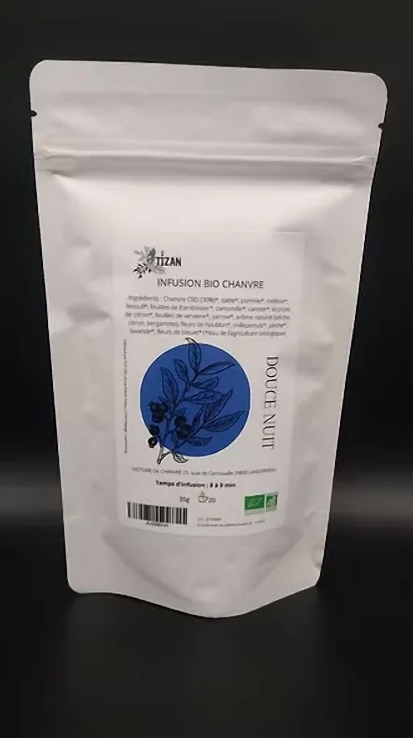 Infusion Bio Douce Nuit 35G — Infusion CBD, Histoire de Chanvre