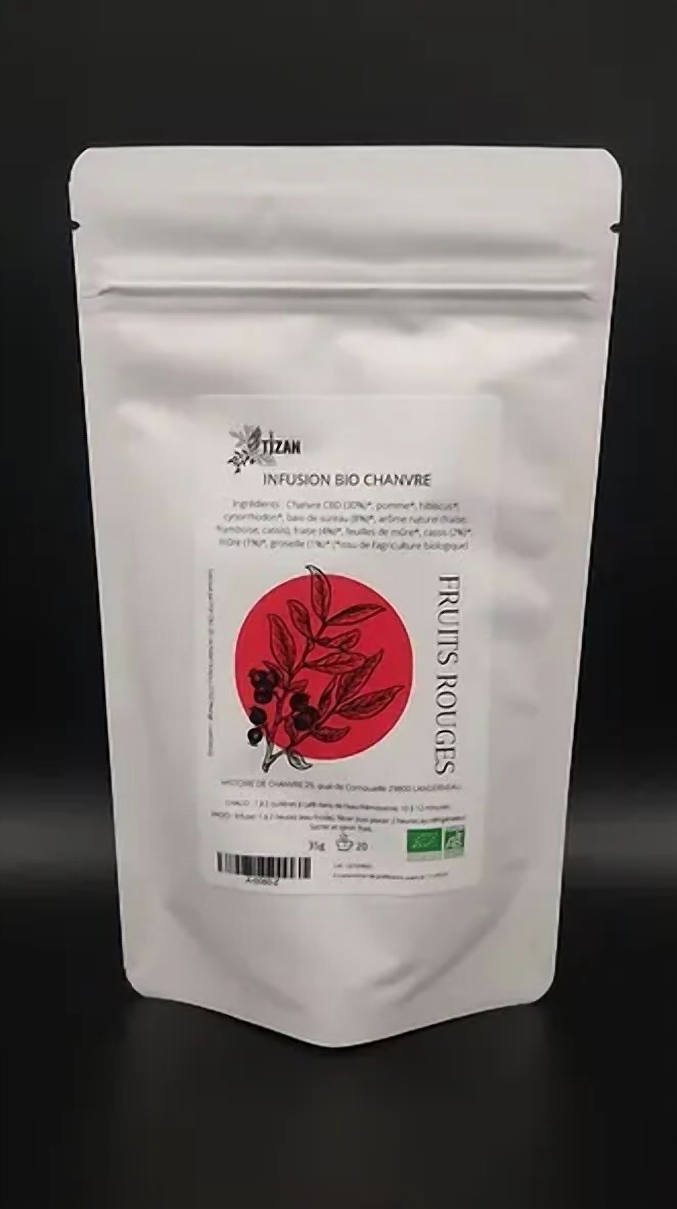 Infusion Bio Fruits Rouges 35G — Infusion CBD, Histoire de Chanvre