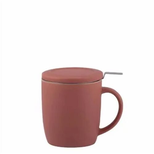 Mug avec infuseur Terracotta rose — Infusion CBD, Histoire de Chanvre