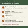 Mode d'emploi du booster CBD Magic NXT+ en 4 étapes : choisir son e-liquide, doser, mélanger, vapoter progressivement