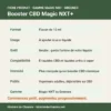 Fiche produit du booster e-liquide CBD Magic NXT+ Greeneo : flacon 10 ml, goût neutre, gamme Magic NXT