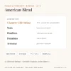 Composition du tabac alternatif American Blend : 25 % de chanvre CBD, maïs, houblon, damiana, armoise, sans nicotine