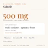Profil de l’e-liquide CBD Skittelz Greeneo : 500 mg, extrait complet de chanvre, notes fruits exotiques · agrumes · baies