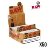 Boîte de 50 carnets de feuilles RAW KS Slim
