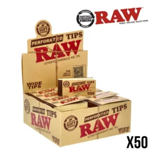 Boîte de 50 carnets de filtres RAW Wide
