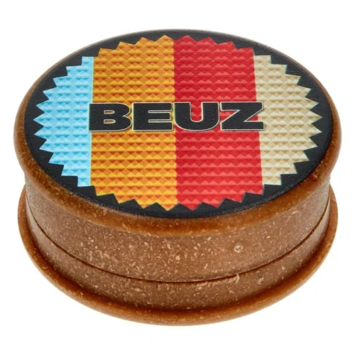 Grinder chanvre Beuz 3 parties marron Grinder Beuz en chanvre biodégradable, 3 parties, coloris marron