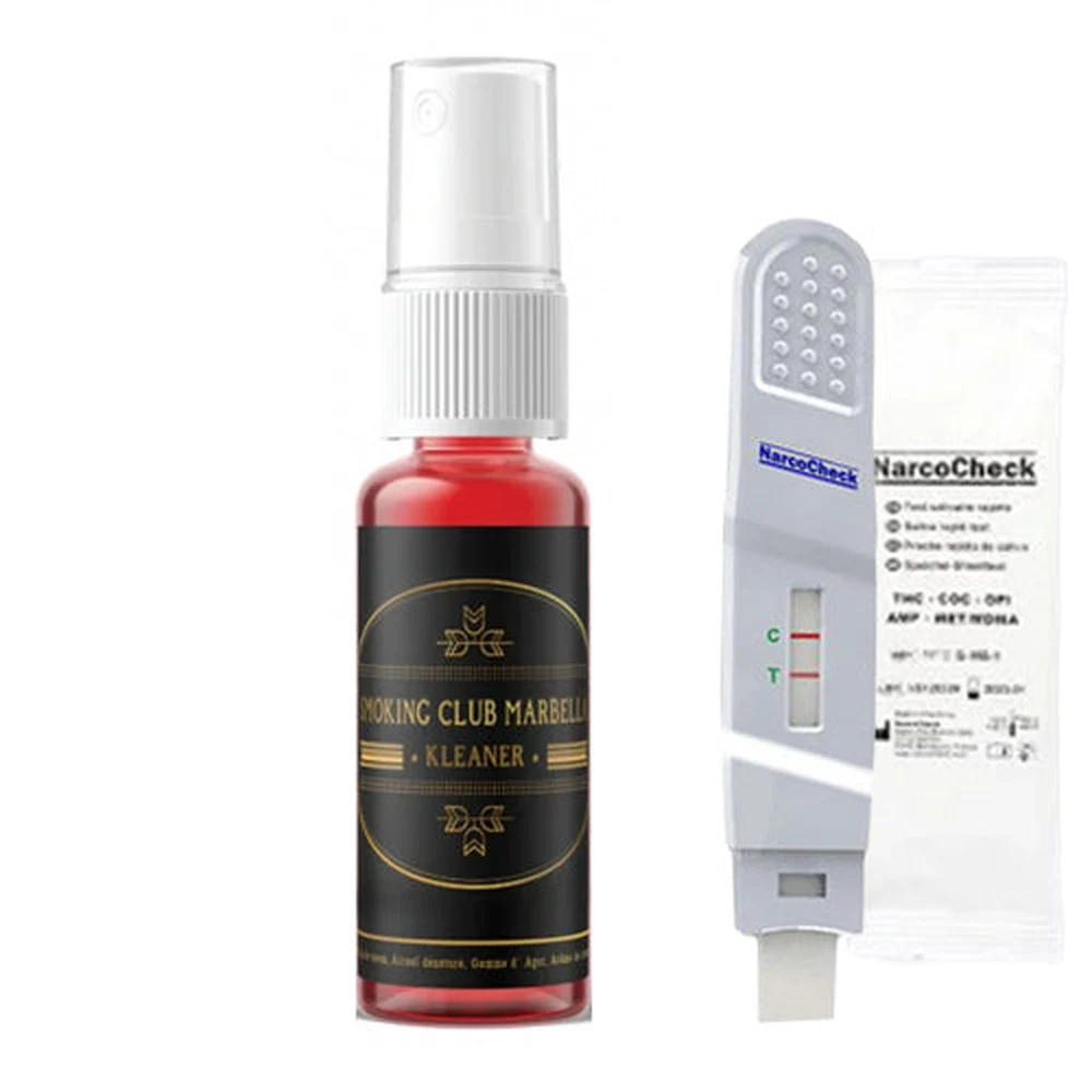 Kit test salivaire THC NarcoCheck et spray Kleaner Smoking Club Marbella