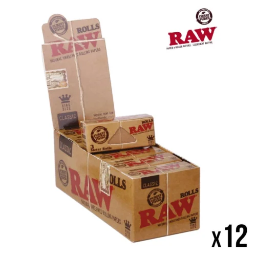 Boîte de 12 rouleaux RAW Rolls Boîte de 12 rouleaux RAW Rolls