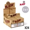 Boîte de 24 carnets RAW Slim + tips Connoisseur