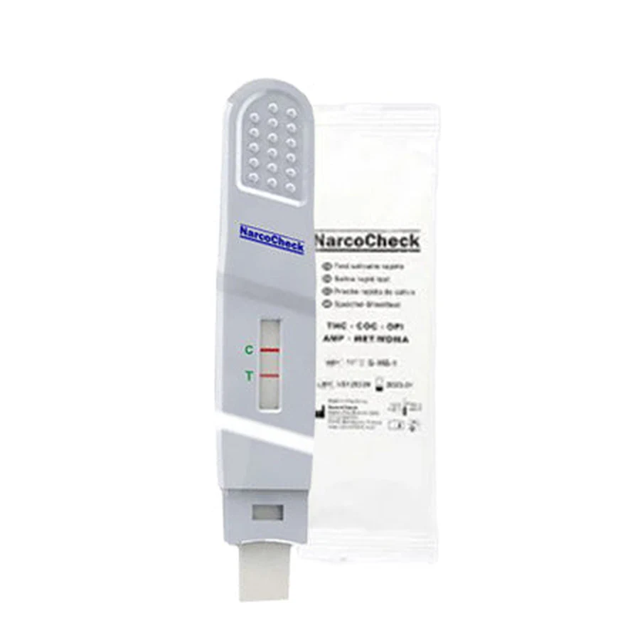 Test salivaire THC NarcoCheck, cassette et sachet